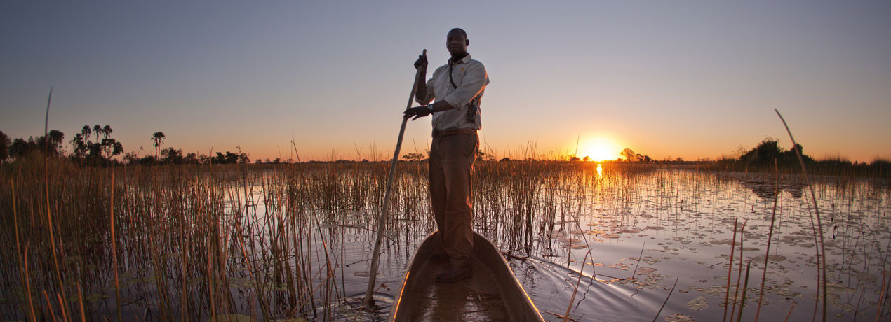 Sunset Mokoro Ride - Okavango Delta - Botswana