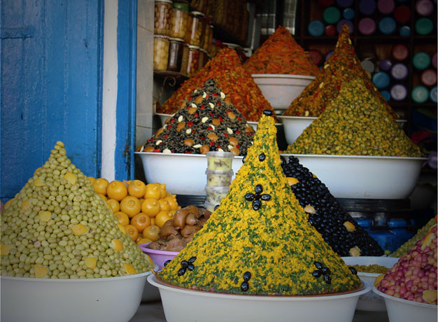 souk in Essaouira, Morocco