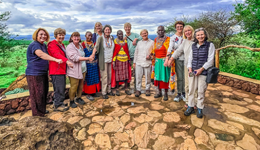 Ladies on safari in Amboseli Kenya