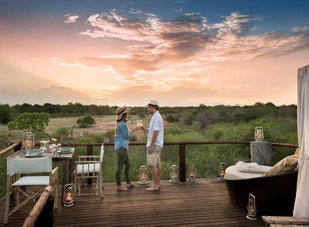 The very essence of safari is romantic, with the exotic wildlife, pristine wilderness and starry night skies, and so most safari properties have been designed to maximise romance. Lodges delight in providing extra special touches such as private bush dinners by candlelight, couple’s spa treatments, and turn down services where you might return to your room to find a rose petal bath, candles and champagne. This is pampering at its finest!