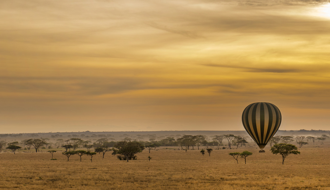 Ballooning over the Serengeti