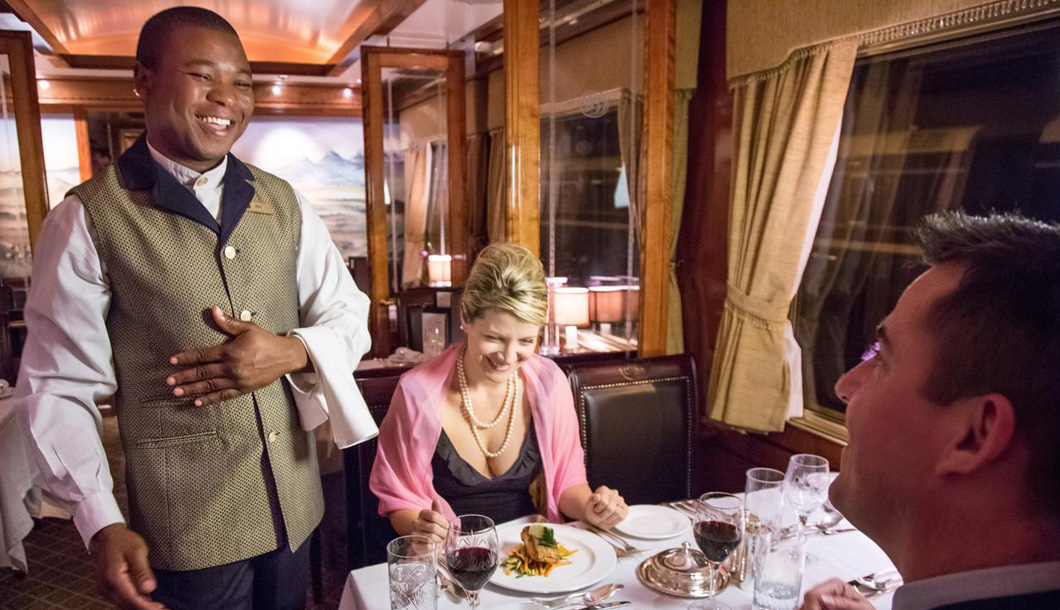 Butler service on board The Blue Train