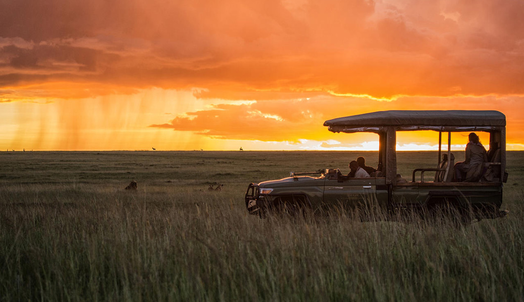 Sunrise on safari in the Masai Mara