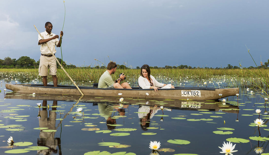 A Scenic Mokoro Ride in the Okavango Delta, Botswana