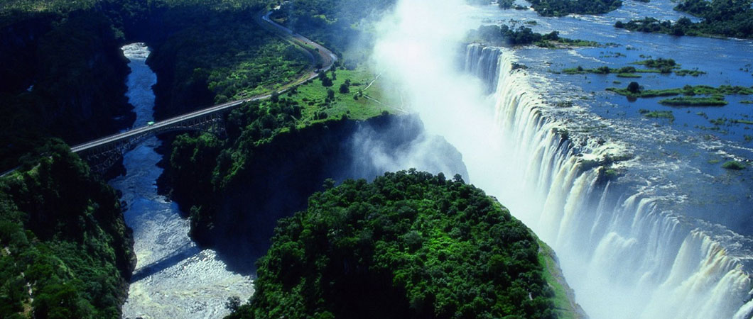 The bridge over the falls