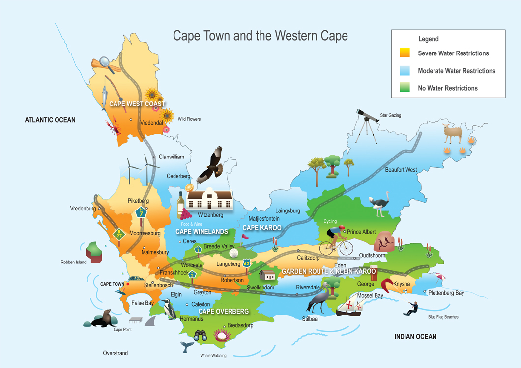 A handy map to illustrate where the water restrictions are in effect.