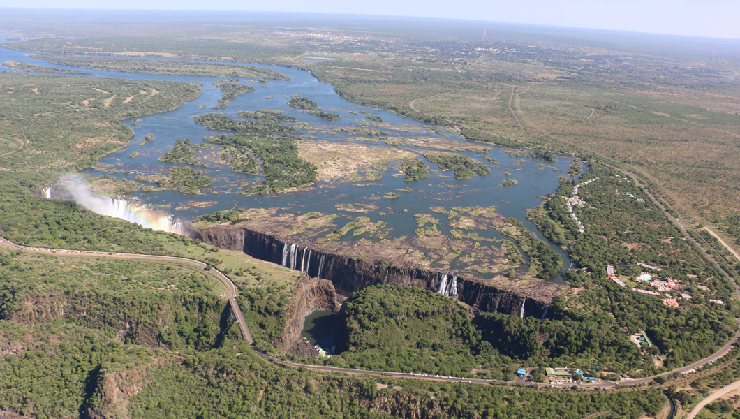 Victoria Falls in January