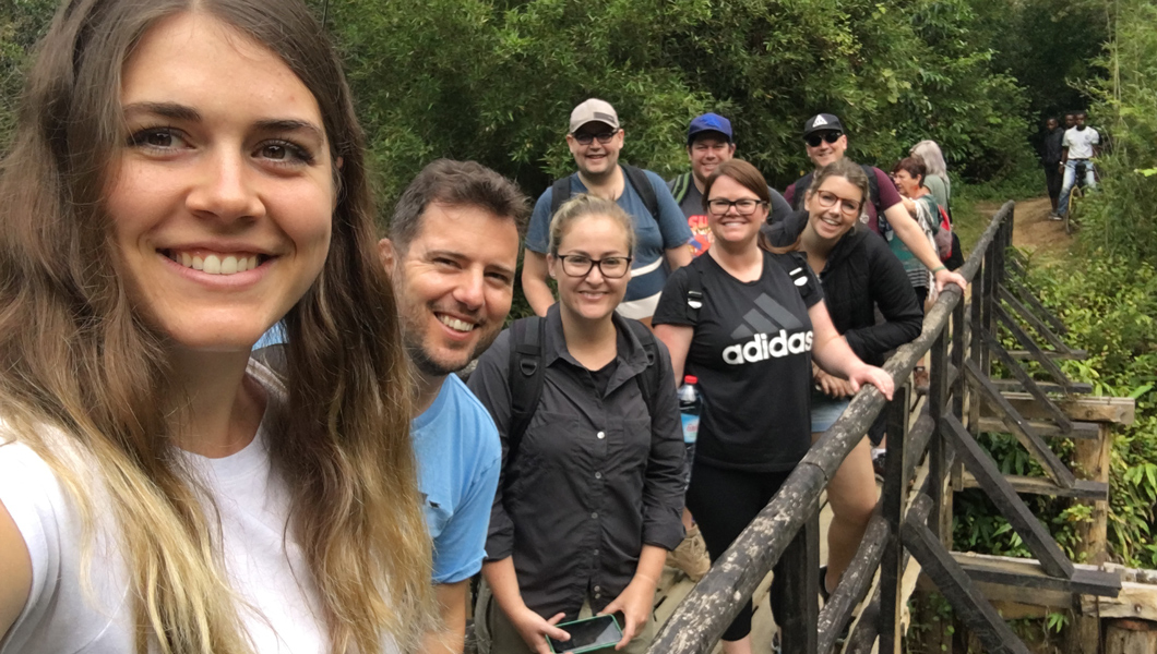 Our Madagascar Travels: The Group Trekking Through Andasibe National Park