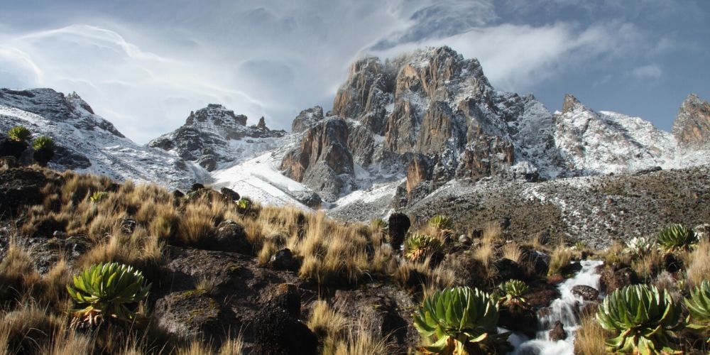 Much lesser known than Mount Kilimanjaro is Mount Kenya. Standing at 5,199 metres, Mount Kenya is the highest mountain in Kenya and the second highest mountain in Africa. Mount Kenya has three main peaks, two of which Batian (5,199m) and Nelion (5,188m) are only for technical climbers. There are however several routes to choose from allowing trekkers to reach the third peak, Point Lenana (4,985m). Huts and tent facilities accommodate you as you make your way up the mountain. The scenic 6-day Siromon Route offers some of the finest walking and best views of the main peaks. The gradual ascent passes through impressive forests in the lower reaches, featuring abundant wildlife and beautiful alpine scenery above. Climbing Mount Kenya is the ideal trek for those wanting to get off the beaten track while still earning some impressive bragging rights.