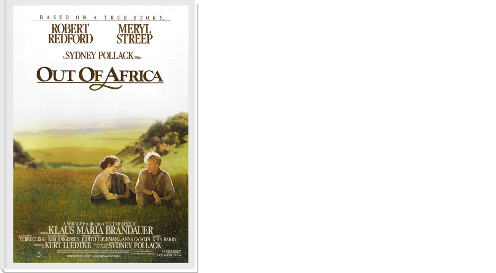 Out of Africa movie - This movie is simply beautiful. The landscapes, the cinematography, the story, all of it! If you have ever thought about travelling to Africa then this is a movie that will make you want to pack your bags right now. And if you have already been? Get ready to fall in love with Africa all over again. 